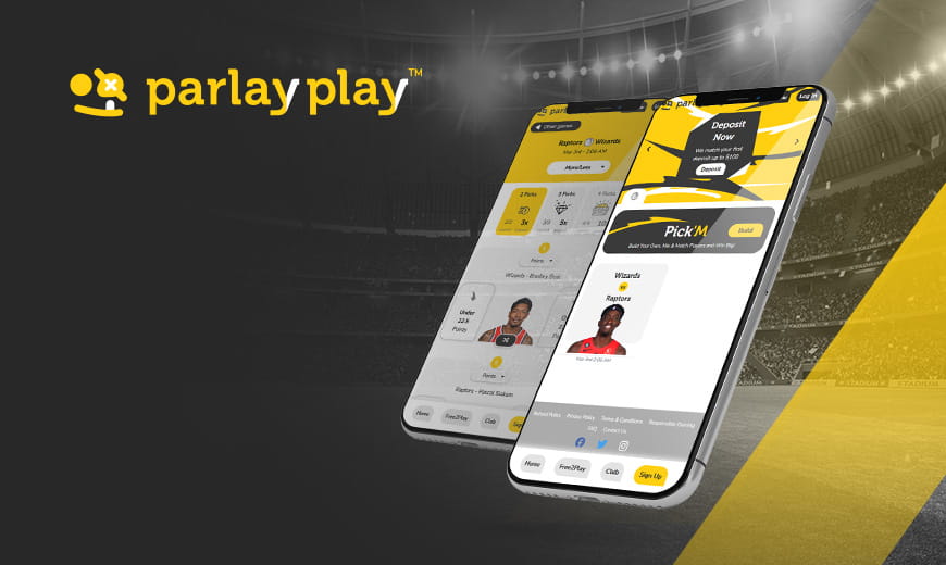 ParlayPlay DFS app displayed on mobile phone