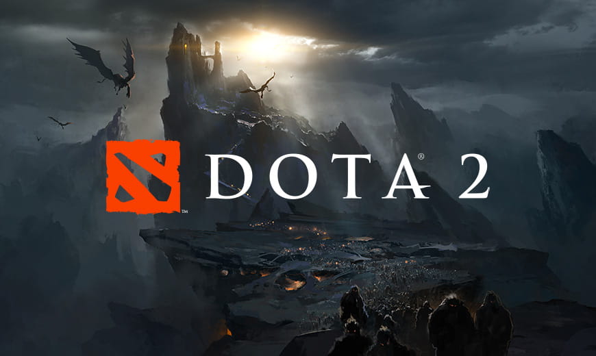 Dota 2 logo in game setting